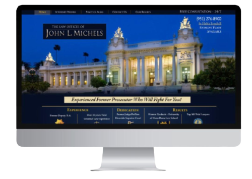 Attorney Web Services - Website Design Example John L Michels