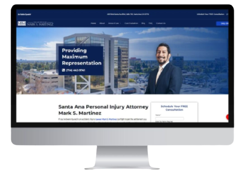 Attorney Web Services - Website Design Example MSM Law Offices