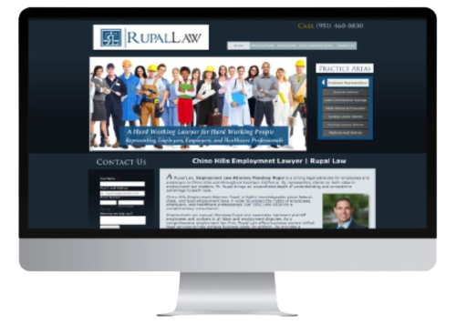 Attorney Web Services - Website Design Example Rupal Law