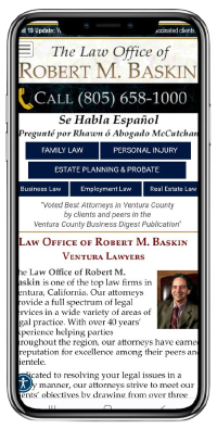 Attorney Web Services -Mobile Friendly Websites - Robert Baskin